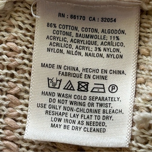 Anthropologie Moth Quinta Fringe Sweater Vest Oversized Size XS / S… - Picture 7 of 8